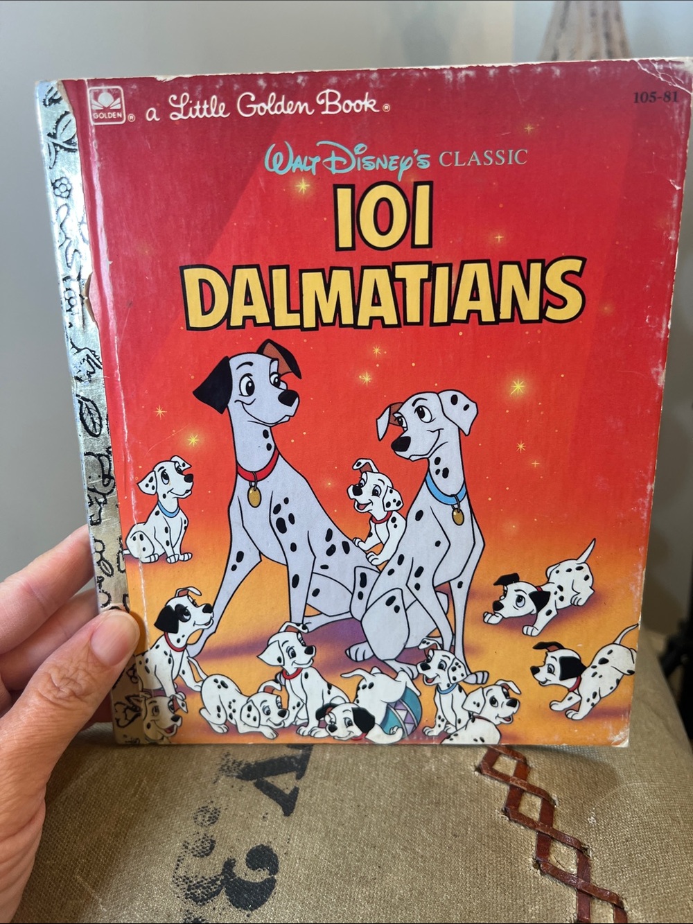 Disney 101 Dalmatians Book – Red and Yellow Cover